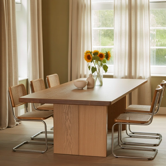 layered textures modern dining decor