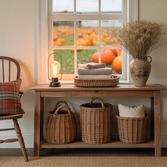 rustic entryway styling inspiration