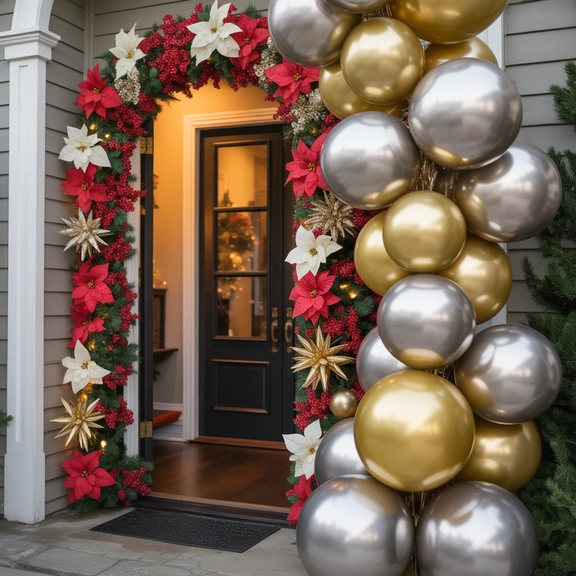 festive entryway styling inspiration