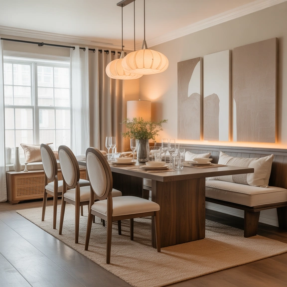 dining bench and chair combination ideas