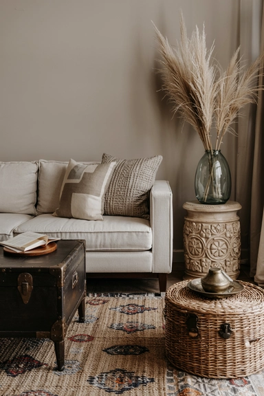 Mix Vintage Finds with Modern Comfort