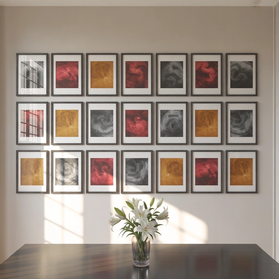 abstract art dining room decor inspiratio