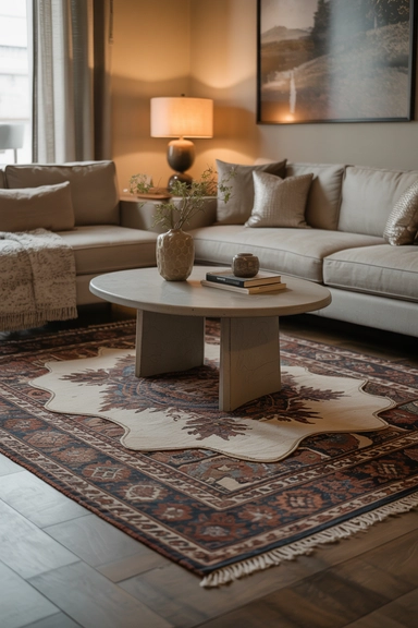 Build Comfort with Layered Rugs