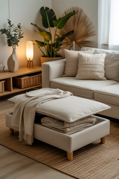 Incorporate Multi-Functional Ottoman Storage