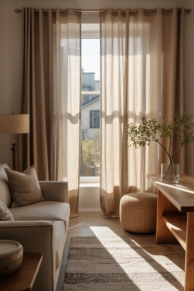 Use Curtains to Soften Light