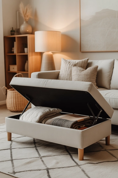 Storage Ottomans with Hidden Compartments