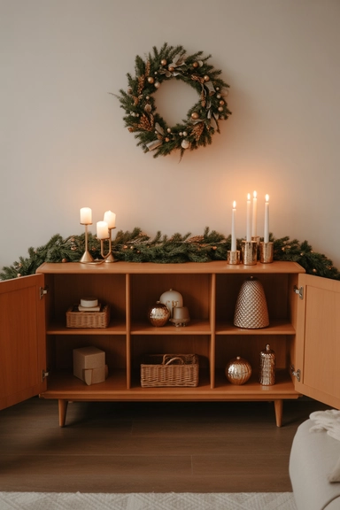 Sideboard with Festive Display and Storage