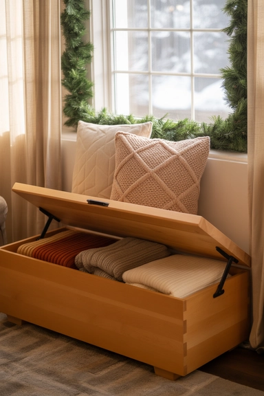 Add Storage Benches with Built-in Compartments