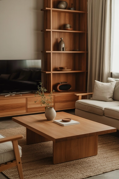 Introduce Natural Wood for Grounded Warmth