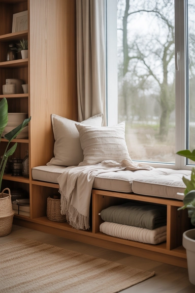 Add Built-In Window Seat Storage