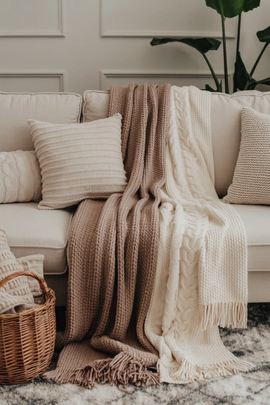 Incorporate Soft Throw Blankets
