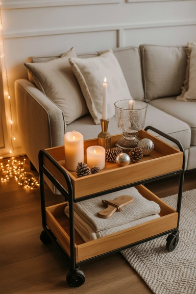 Integrate Rolling Carts for Mobile Decor Storage