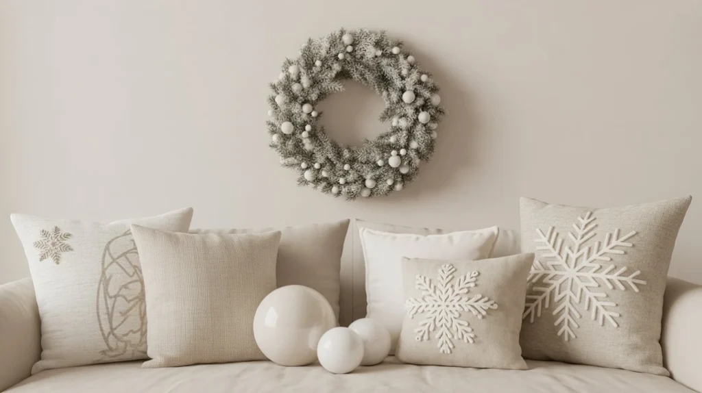 Scandinavian-inspired design with pale birch wood and frosty white accents for natural warmth