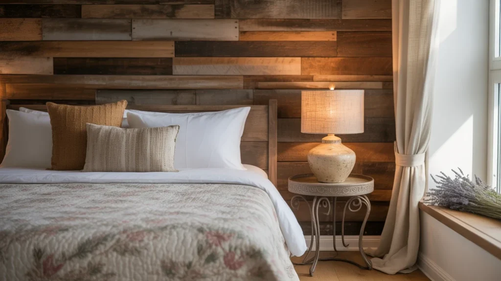 Rustic bedroom decor inspiration with natural textures, vintage furniture, and a cozy retreat style
