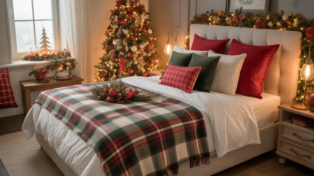 1-layered-bedding-christmas-bedroom-for-couples