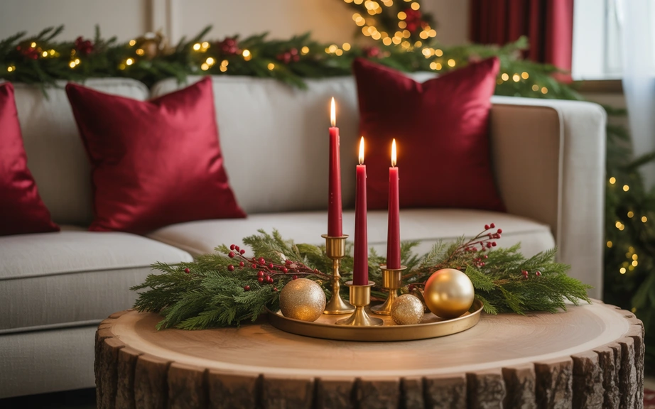 A Classic Red and Gold Christmas Palette