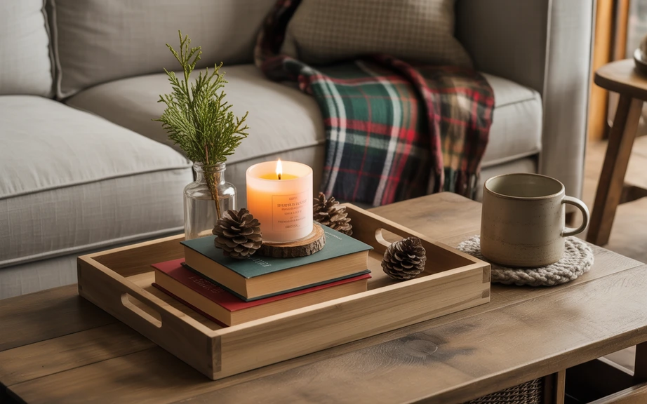 Farmhouse Coffee Table Vignettes