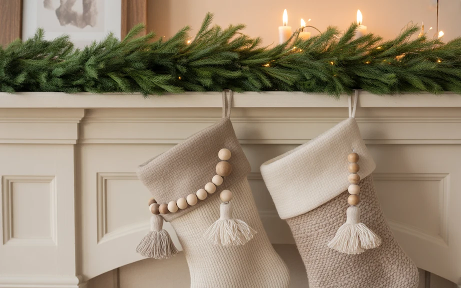 Neutral Stockings with Soft Details