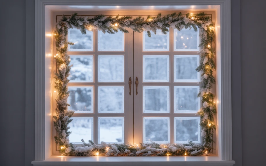 Snowy Window Garlands for Frosted Charm