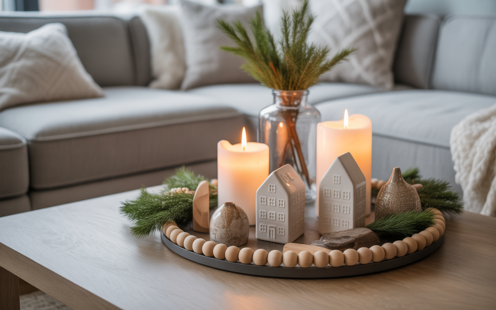 Decorate the Coffee Table with Winter Accents