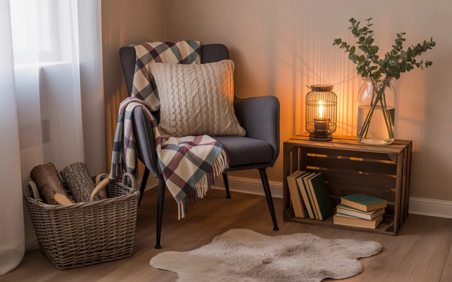 Cozy Farmhouse Reading Nook