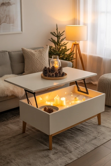 Storage Coffee Table with Lift-Top