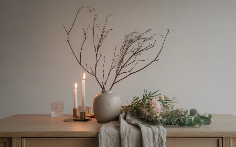 Natural Branches and Winter Florals