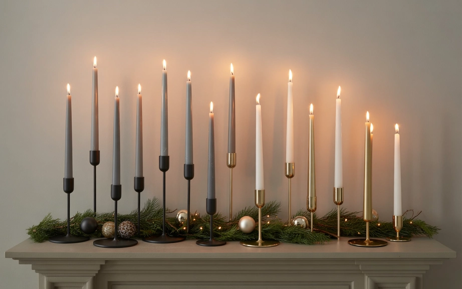 Slim Candle Holders for Vertical Elegance