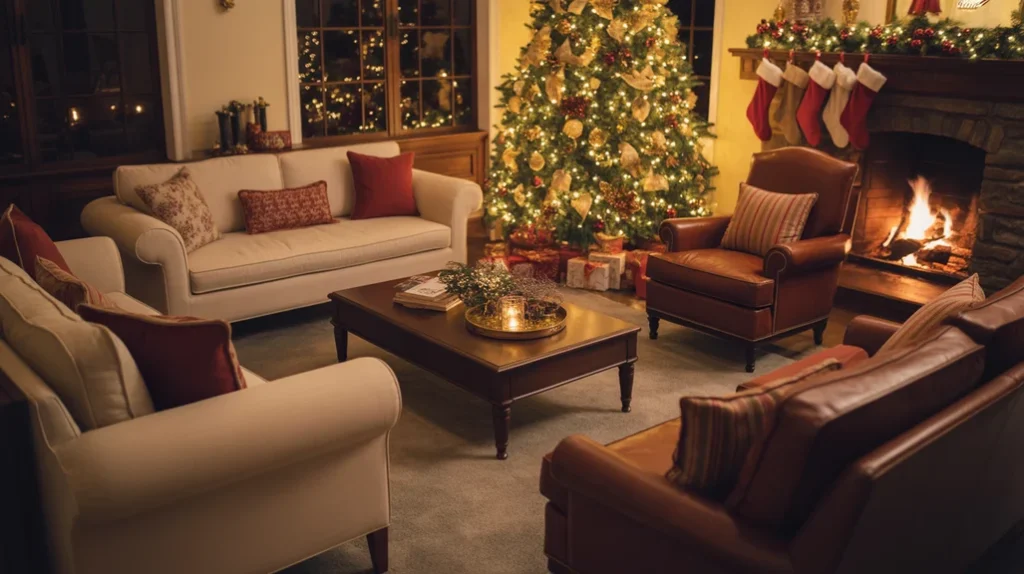 cozy living room layout ideas for warm festive celebrations