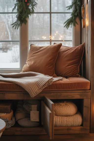 Built-In Window Seat Storage