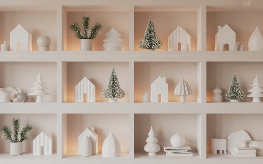 Monochrome Shelf Styling