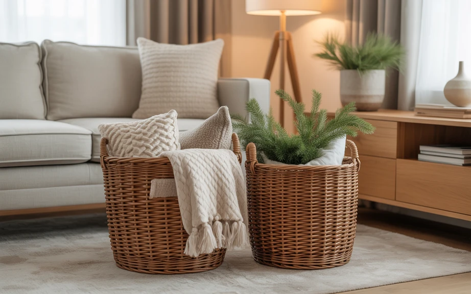 Woven Baskets for Natural Warmth