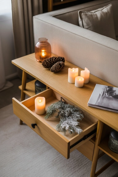 Console Table with Drawer Storage