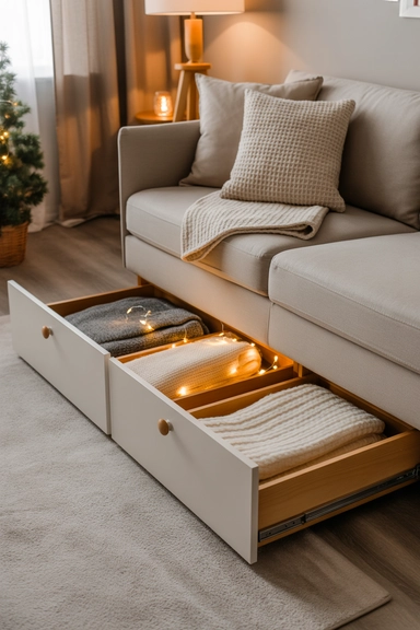  Under-Sofa Storage Drawers
