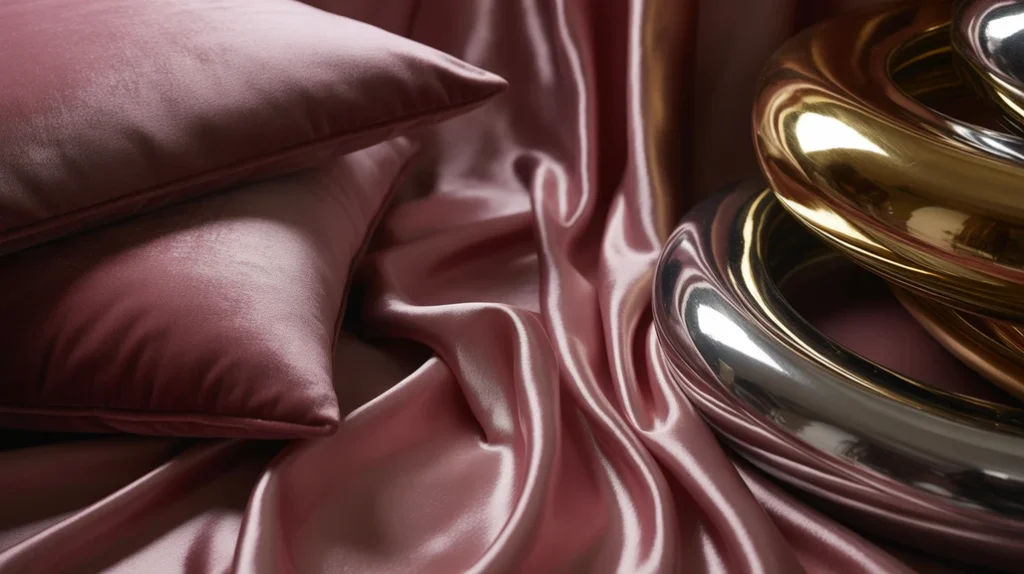 Close-up of decorative glam accents and styling details.”