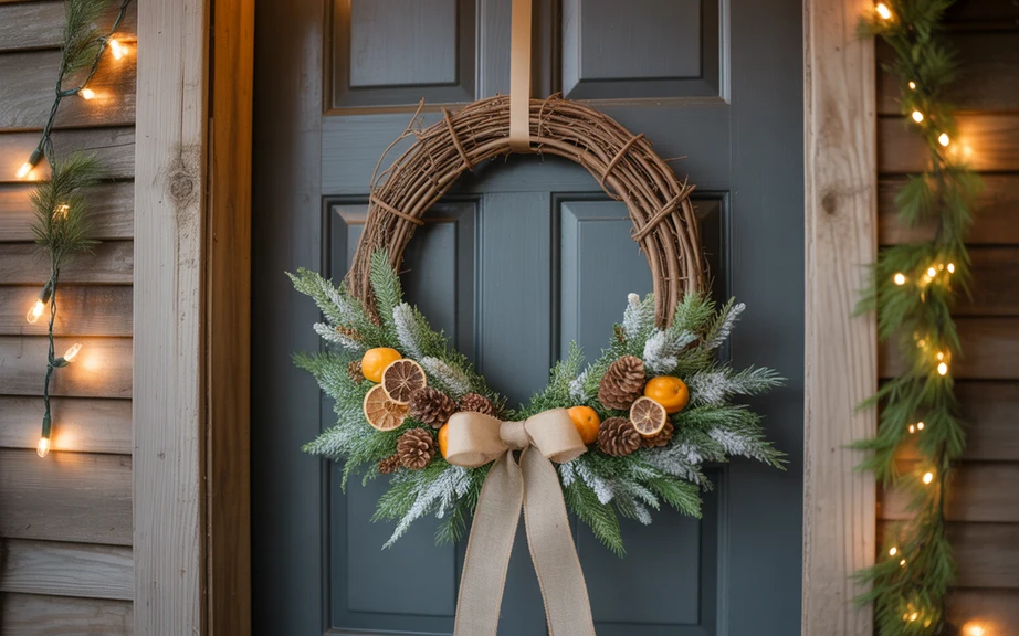 Grapevine Wreath with Rustic Accents