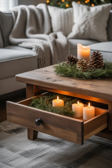 Integrate Coffee Tables with Hidden Drawers