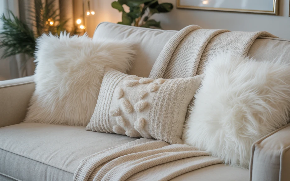 Cozy White Textiles for Winter Warmth