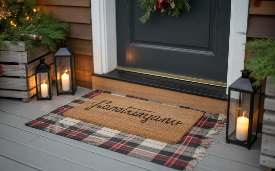 Layered Doormats for a Cozy Welcome