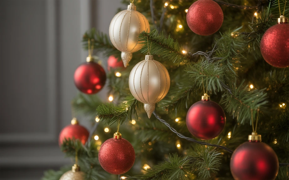 Gold-Rimmed Ornaments for Classic Shine