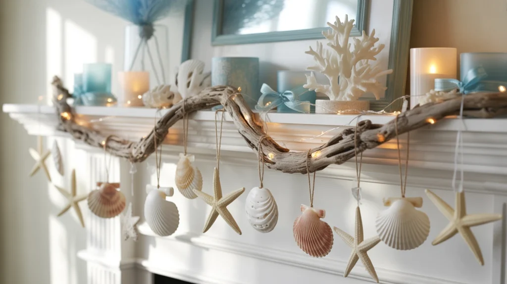 Modern Christmas fireplace decor ideas with sleek lines and warm lights