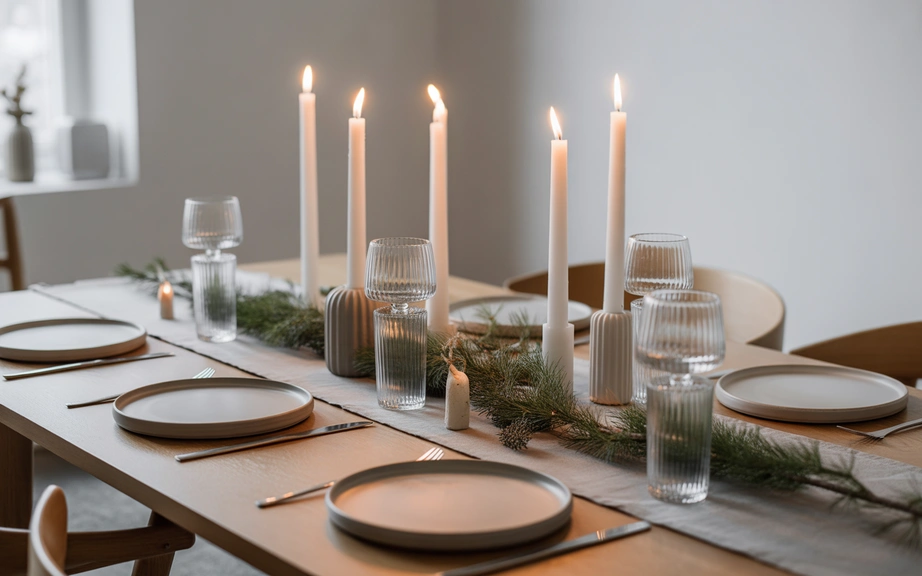 Scandinavian Dining Table with Simple Elegance