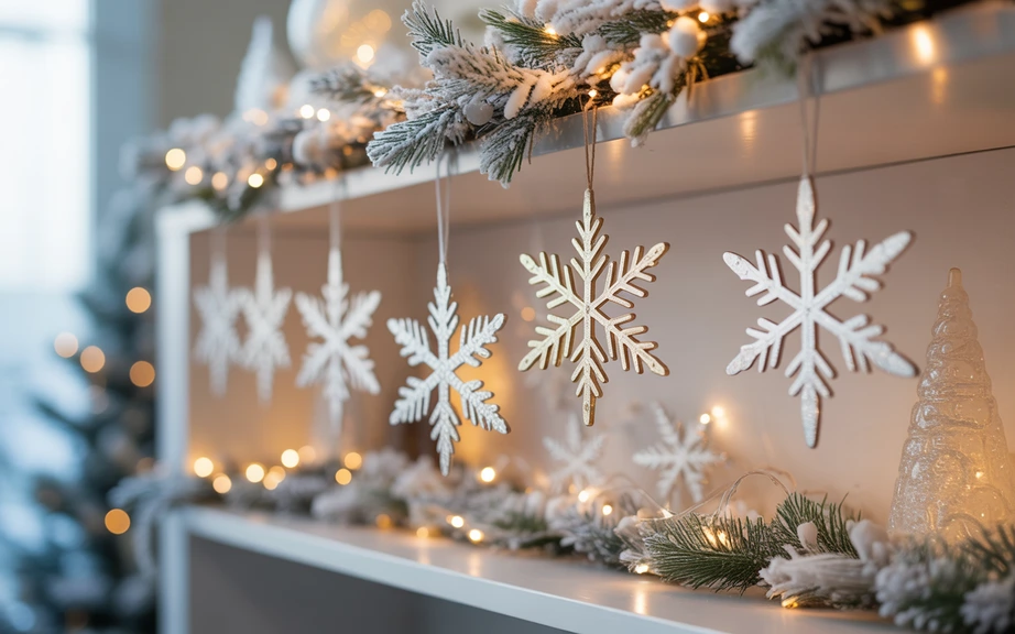 Snowflake Accents for Winter Sparkle