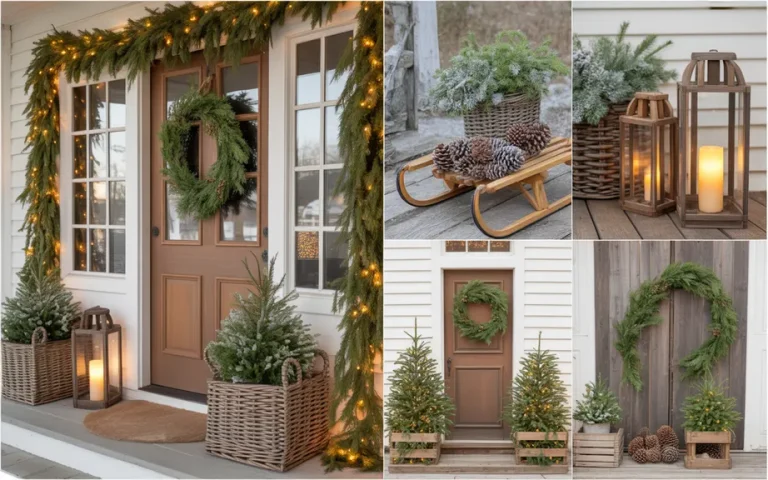 Rustic Christmas Porch Decor Ideas