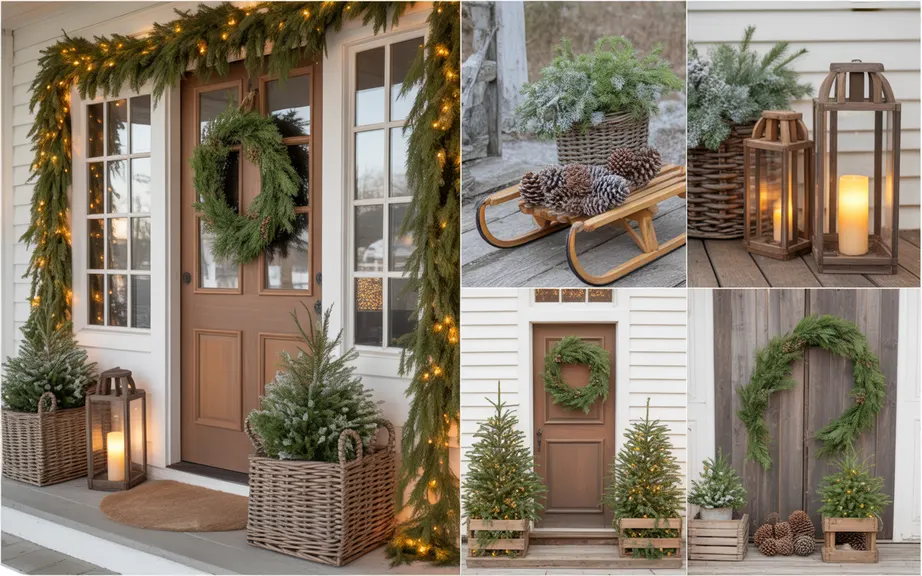 Rustic Christmas Porch Decor Ideas