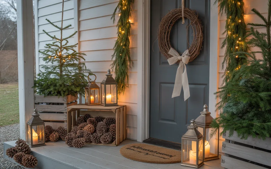 intro rustic christmas porch decor ideas result