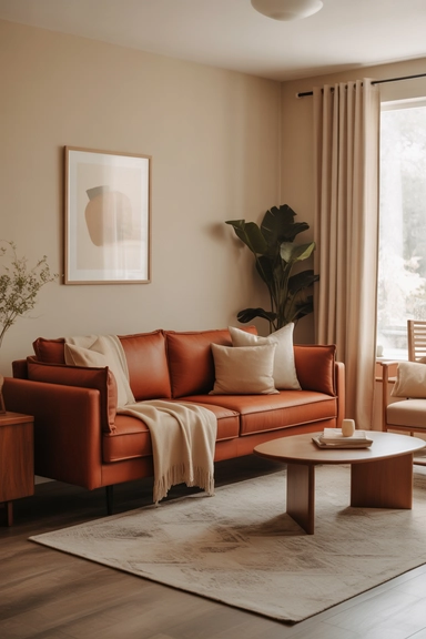 Burnt Orange Sofa Living Room Ideas That Anchor the Space