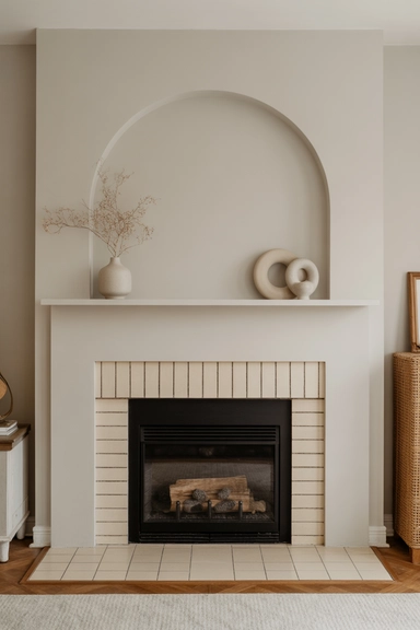 Keep the Area Directly Above the Fireplace Visually Calm