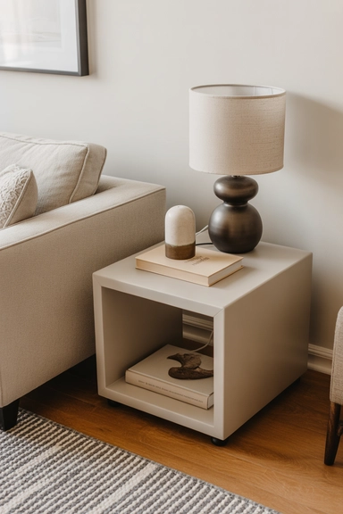 Limit End Table Decor to a Few Essential Items