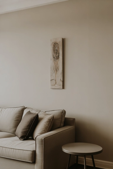 Vertical Art Placement That Respects Furniture Scale